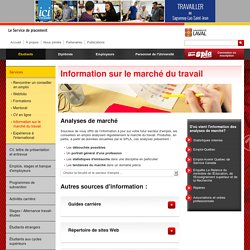 Information sur le marché du travail pour les étudiants