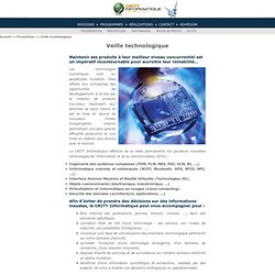 CRITT Informatique - Veille technologique