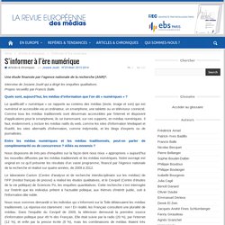 LA REVUE EUROPEENNE des médias