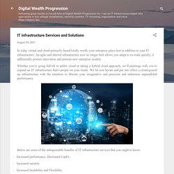 IT infrastructure Services and Solutions