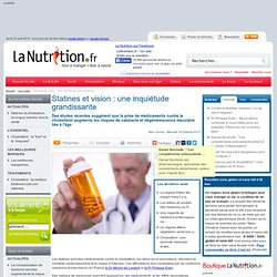 Statines et vision : une inquiétude grandissante