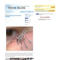 Insect-Sized Spy Drone Robots Unveiled