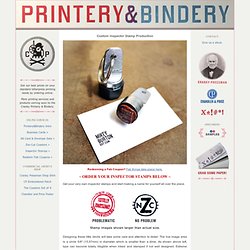 Custom Inspector Stamp Production - Cranky Printery & Bindery