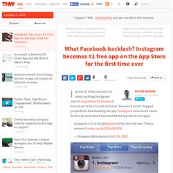 Instagram becomes #1 Free App on the App Store for The First Time