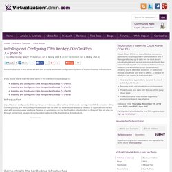Mschifano added: Installing and Configuring Citrix XenApp/XenDesktop 7.6 (Part 5)