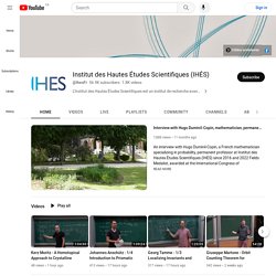 Institut des Hautes Études Scientifiques (IHÉS)