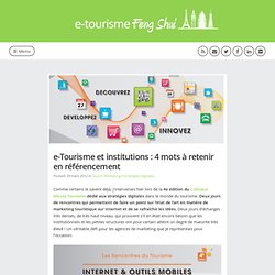 e-Tourisme et institutions : 4 mots à retenir en référencement