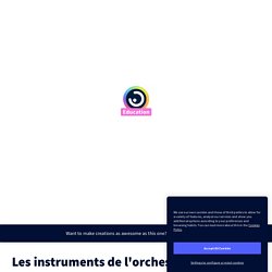 Les instruments de l'orchestre by valerie.liennart on Genially