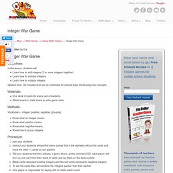 Math File Folder Games
