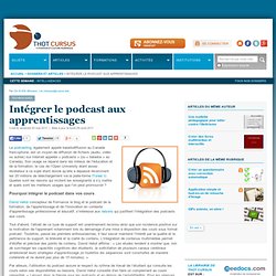 Intégrer le podcast aux apprentissages