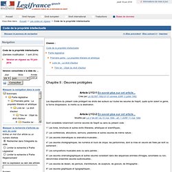 Code de la propriété intellectuelle
