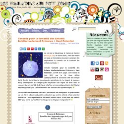 Conseils pour la scolarité des Enfants Intellectuellement Précoces / Haut Potentiel