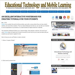 An Excellent Interactive Whiteboard for Creating Tutorials for Your Students