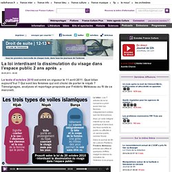 La loi interdisant la dissimulation du visage dans l'espace public 2 ans après