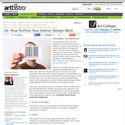 How To Price Your Interior Design Work
