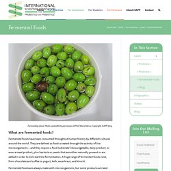 Fermented Foods - International Scientific Association for Probiotics and Prebiotics (ISAPP)