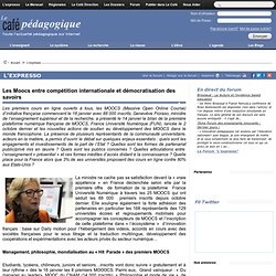 Les Moocs entre compétition internationale et démocratisation des savoirs