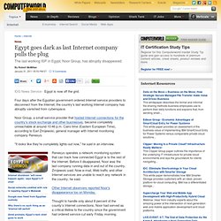 Egypt goes dark as last Internet company pulls the plug