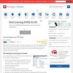 Internet Explorer als FTP-Client