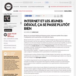 Internet et les jeunes: désolé, ça se passe plutôt bien