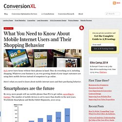 What You Need to Know About Mobile Internet Users and Their Shopping Behavior