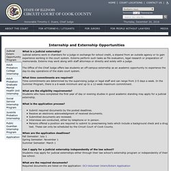 Illinois Circuit Court of Cook County > HOME > Internships/Externships