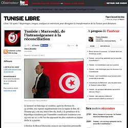 Tunisie : Marzouki, de l'intransigeance à la réconciliation