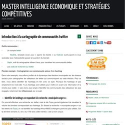 Introduction à la cartographie de communautés twitter – Master Intelligence Economique et Stratégies Compétitives