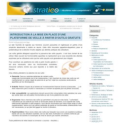 Introduction à la mise en place d’une plateforme de veille à partir d’outils gratuits