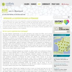 Introduire la coopération dans la pédagogie