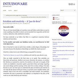 Intuition and creativity – A “pas de deux”