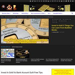 Invest In Gold 5 Things You Can Learn From Buddhist Monks