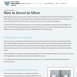 Investing in Silver and Precious Metals