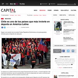 Chile es uno de los países que más invierten en deporte en América Latina