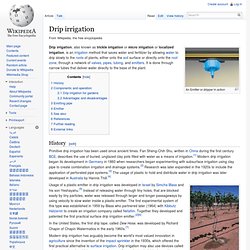 Drip irrigation