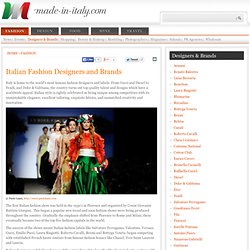 Italian Fashion: Designers and Brands