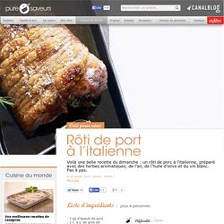 Rôti de port à l'italienne