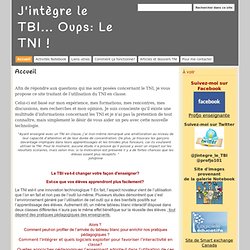 J'intègre le TBI