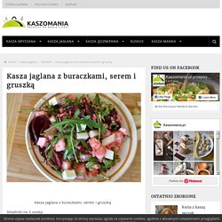 Kasza jaglana z buraczkami, serem i gruszką