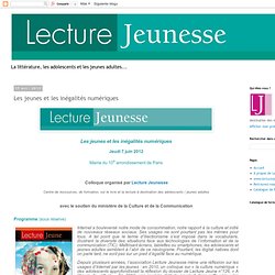 Les jeunes et les inégalités numériques