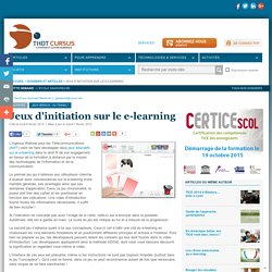 Jeux d'initiation sur le e-learning
