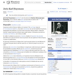 Joris-Karl Huysmans