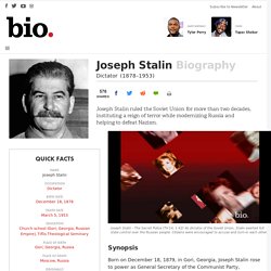 Joseph Stalin - Biography - Dictator - Biography.com
