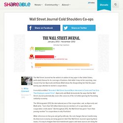 Wall Street Journal Cold Shoulders Co-ops
