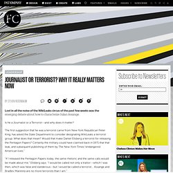 Journalist or Terrorist? Why it really matters now.