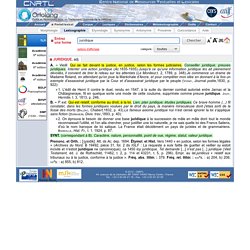 JURIDIQUE : Définition de JURIDIQUE