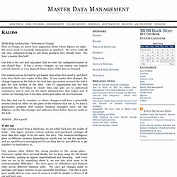 Master Data Management