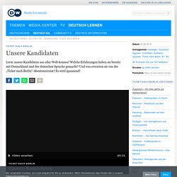 3. Die Kandidaten/ préesntation des candidats