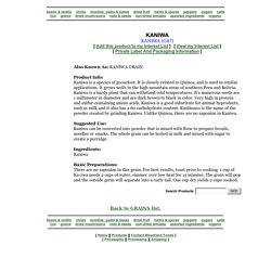 KANIWA - KANIWA GRAIN - Woodland Foods