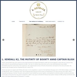 L. Kendall K2, the mutinty of the Bounty and Captain Bligh